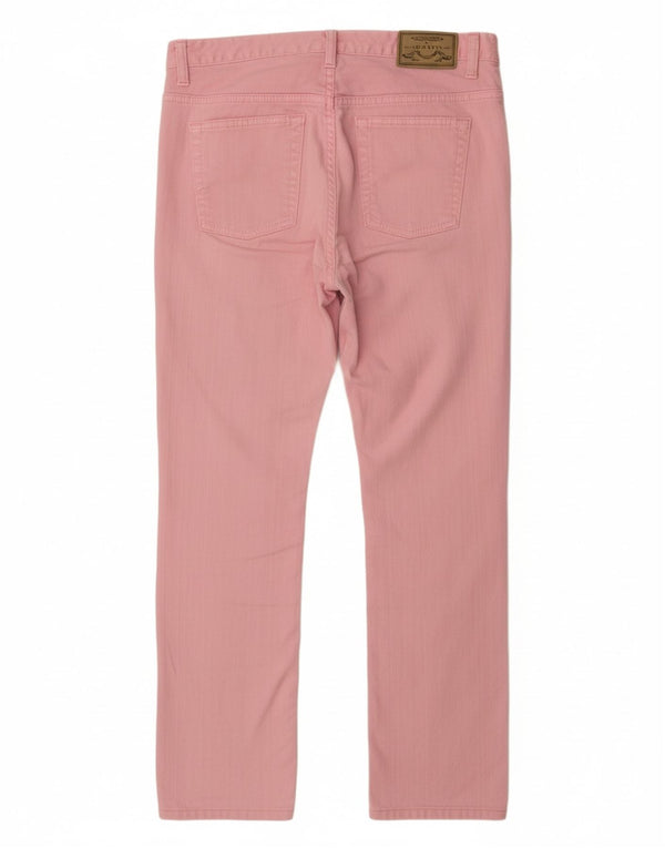 Pantaloni casual drepti GANT Dawn pentru femei, cu ajustare normală, L29 L32, bumbac roz