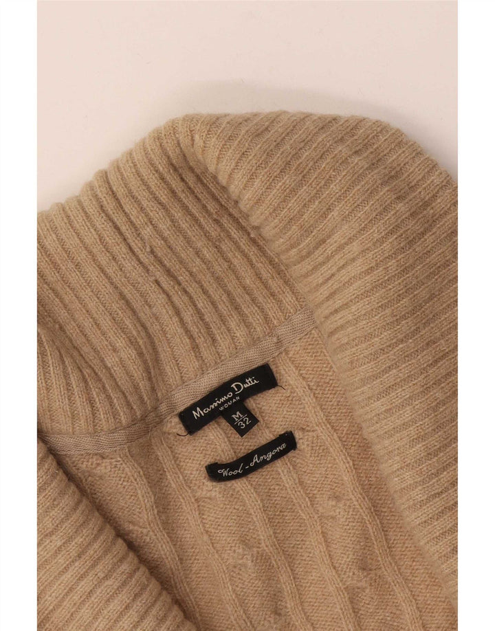 Pulover cardigan Massimo Dutti pentru femei UK 12 Lână maro medie