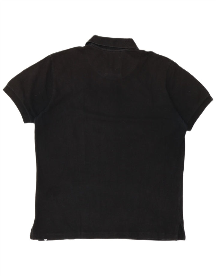 MURPHY & NYE Tricou polo Chicago pentru bărbați, bumbac negru mare
