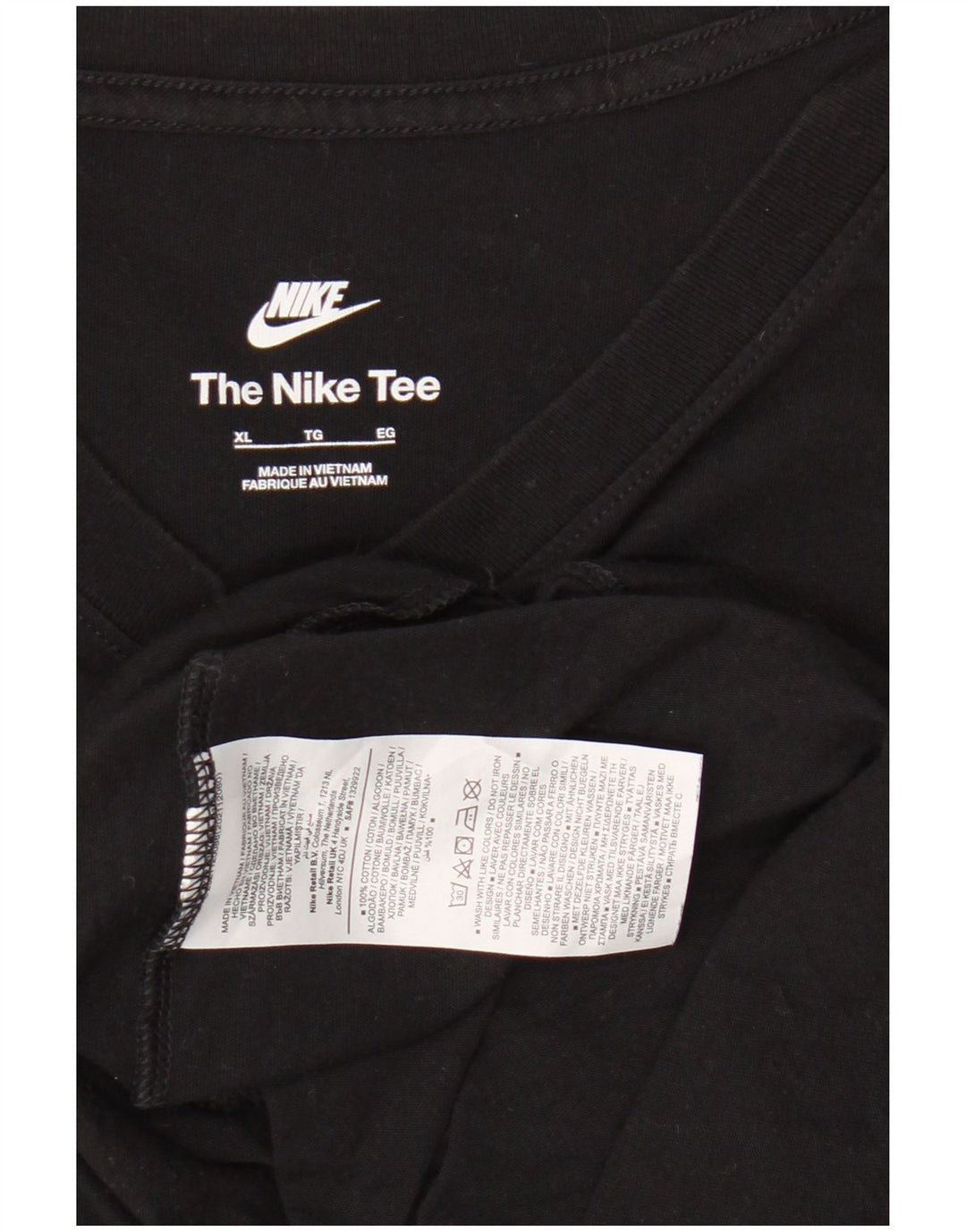 Tricou Bărbați NIKE Top XL Bumbac Negru