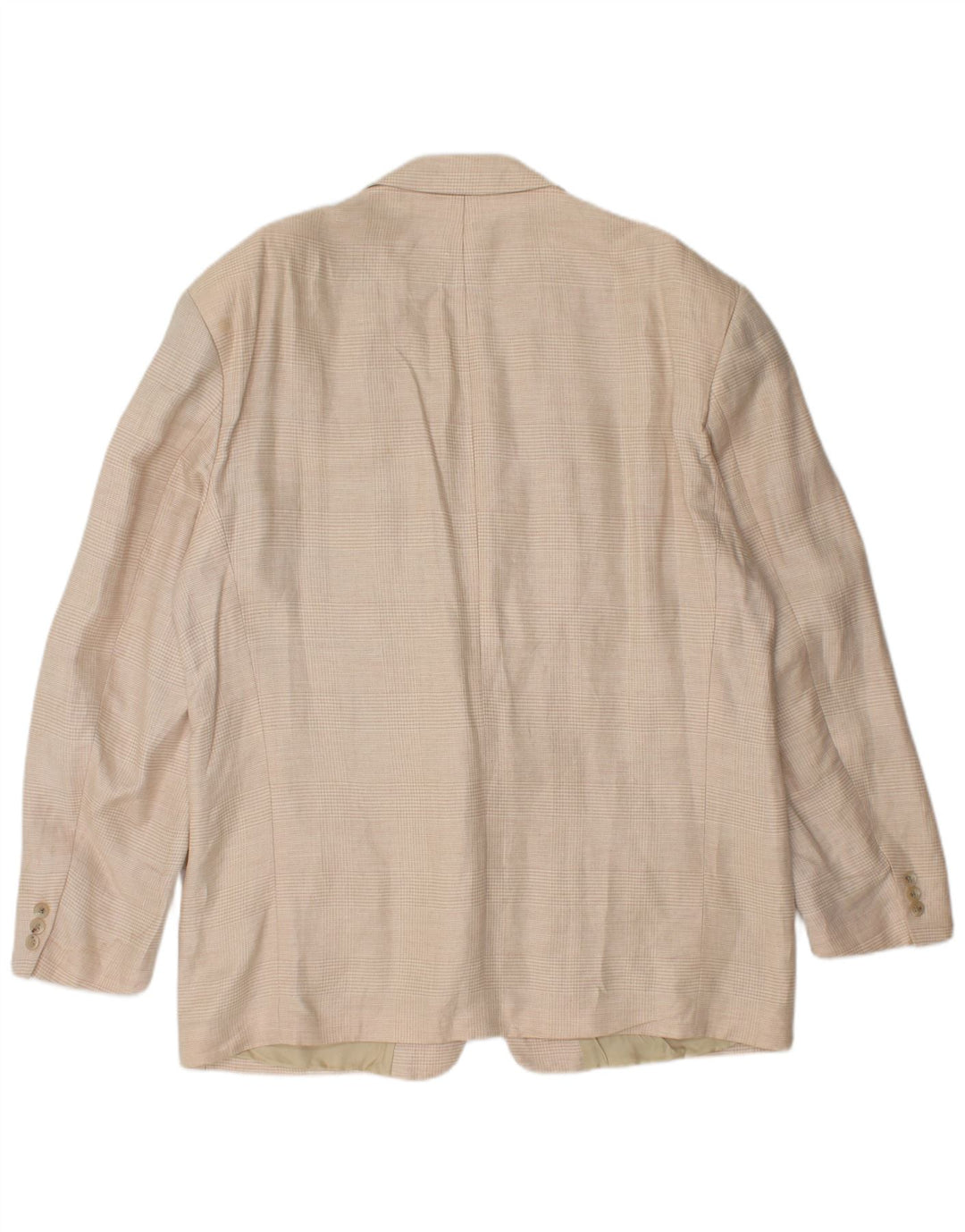 Blazer pentru bărbați HUGO BOSS, cu 2 nasturi, EU 56 3XL, in carouri bej