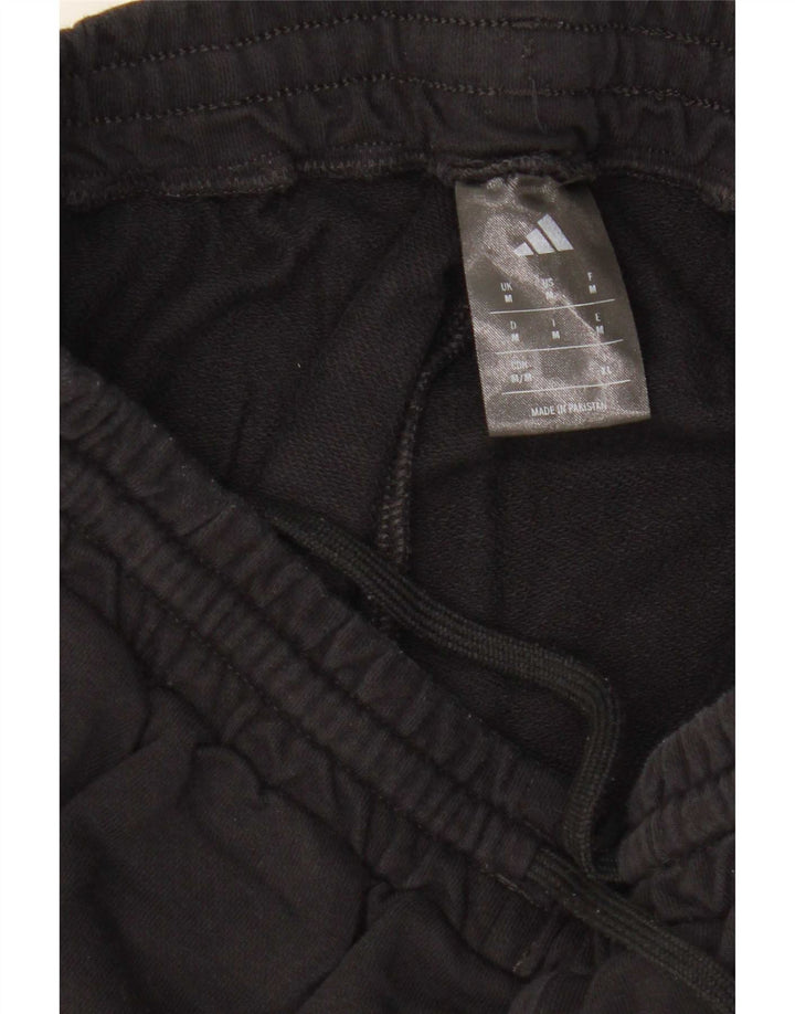 Pantaloni de trening pentru bărbați Adidas Pantaloni de jogging, bumbac mediu negru