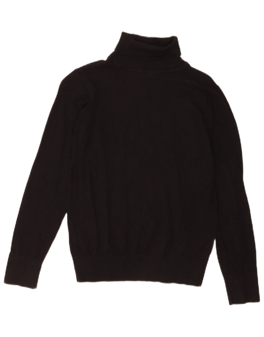 Oasis Pulover cu gât rulat pentru femei UK 10 Small Black Viscose