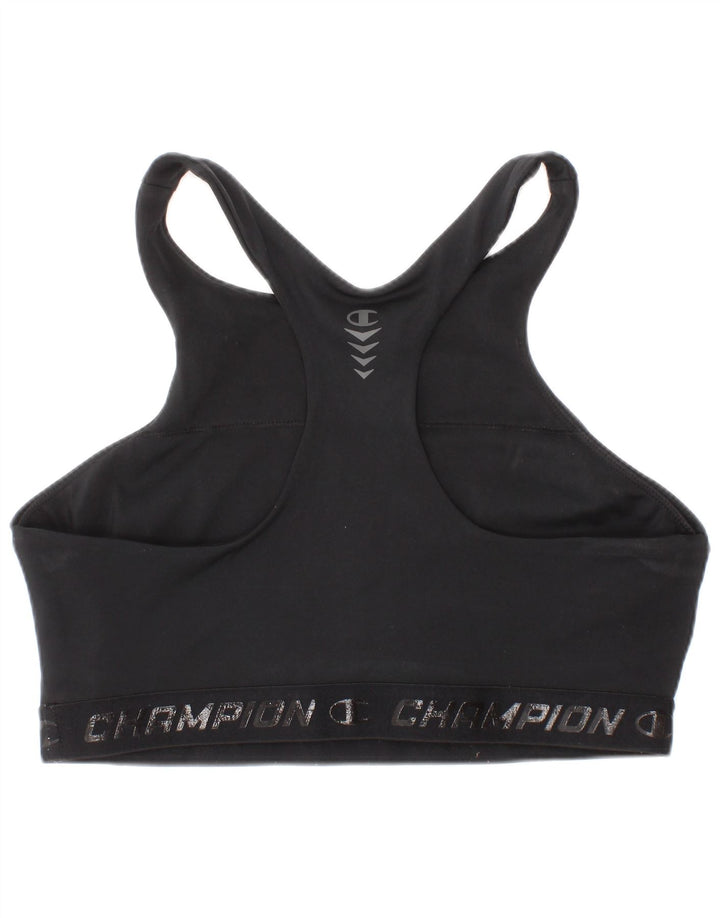 Champion Sutien Sport Grafic pentru Femei Top Mediu Negru Sport