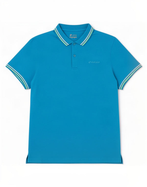 Tricou polo Lotto Life's pentru bărbați XL cu dungi albastre