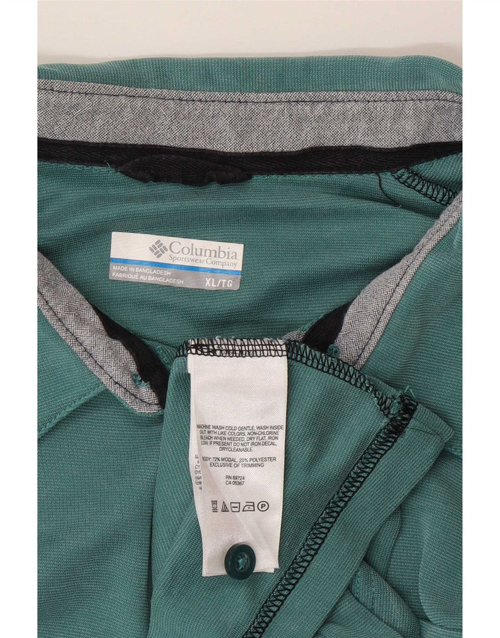 Tricou polo Columbia pentru bărbați XL, verde, modal