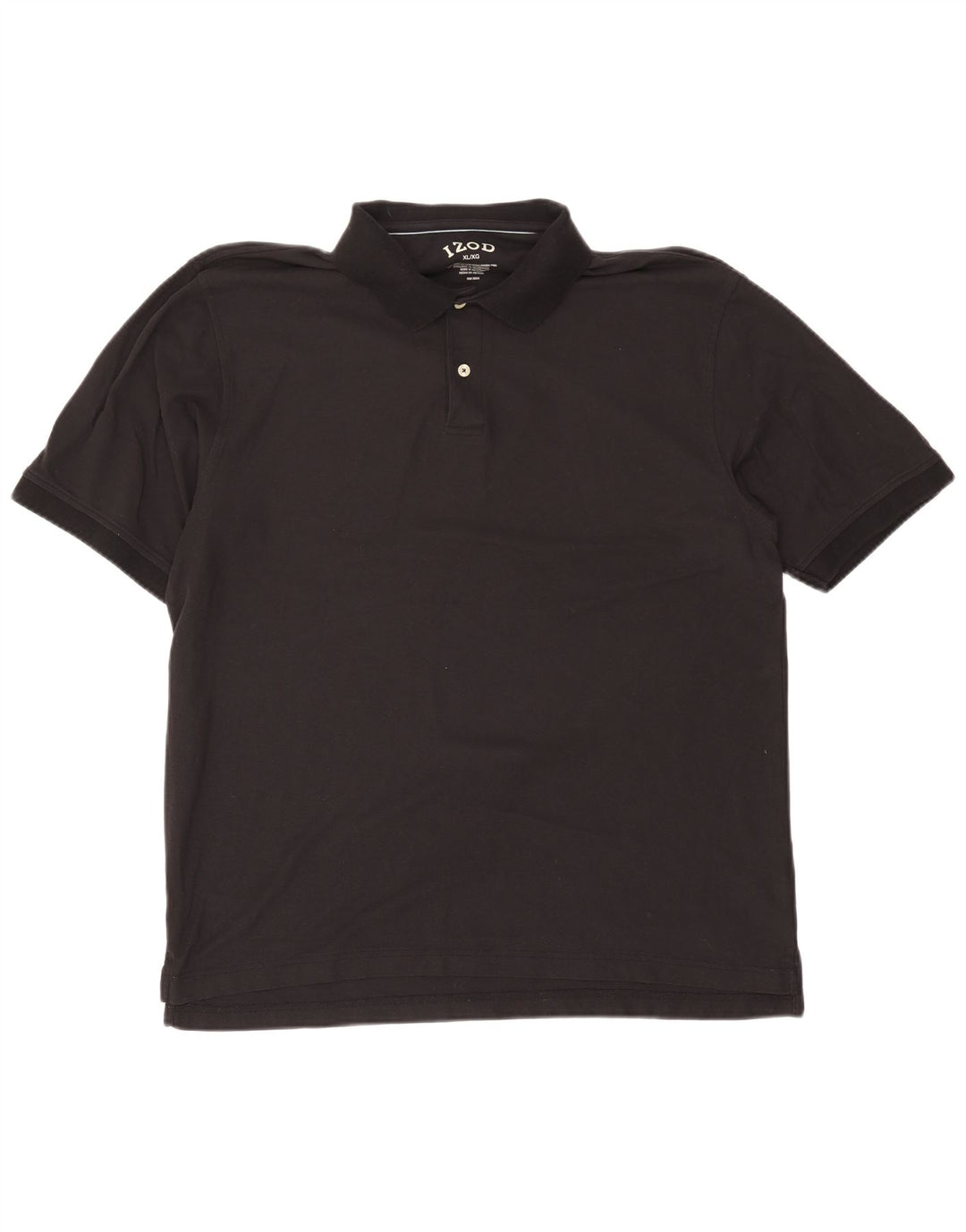 Cămașă polo Izod pentru bărbați XL bumbac negru