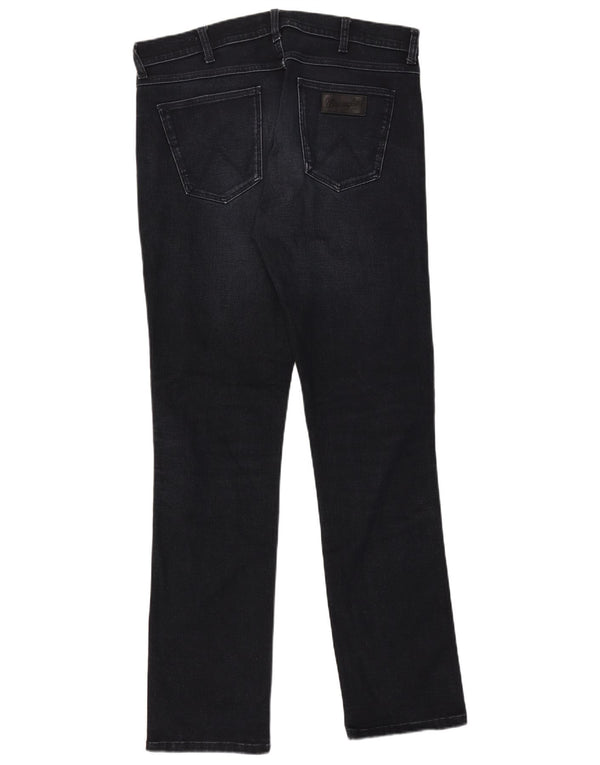 Blugi drepte pentru bărbați Wrangler Greensboro W34 L36 bumbac bleumarin
