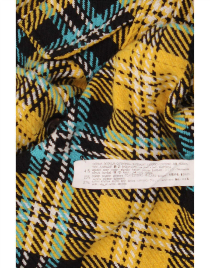 Cămașă de flanel pentru bărbați Zara, bumbac cu carouri, multicoloră, medie