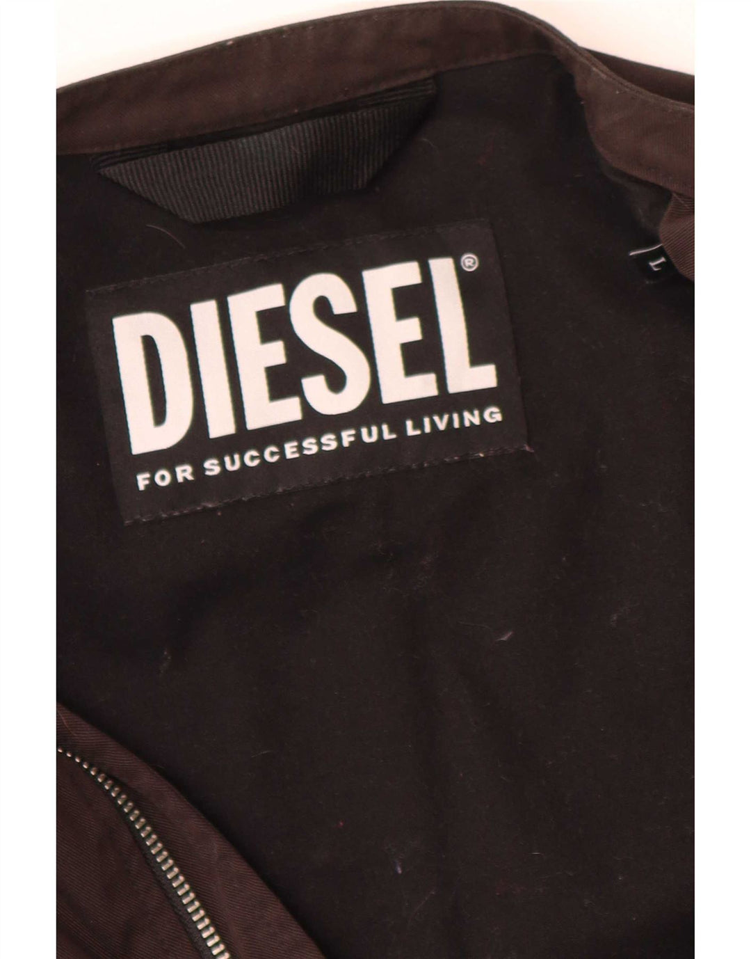Jachetă bomber pentru bărbați Diesel UK 40 mare, maro, nailon