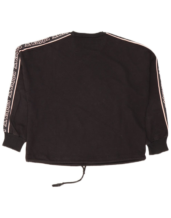 Pulover Kappa Tezenis Graphic pentru femei UK 12 Medium Negru