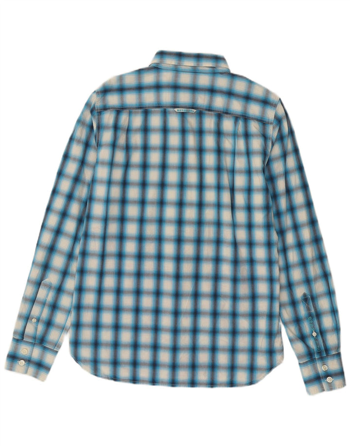 Cămașă pentru bărbați Superdry din bumbac cu carouri albastre mari