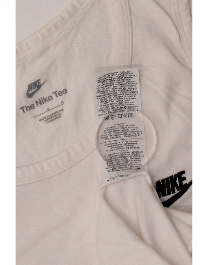 Vestă pentru bărbați Nike, mare, alb, bumbac