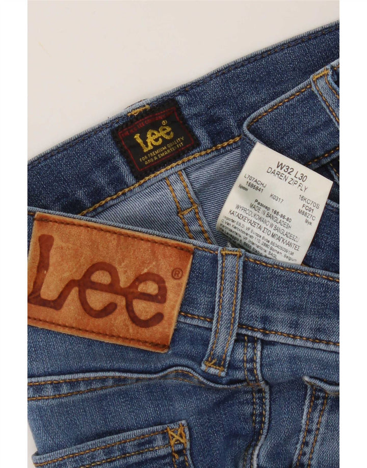 Blugi Lee Daren Zip Fly pentru bărbați, drepti, W32 L30, bumbac albastru