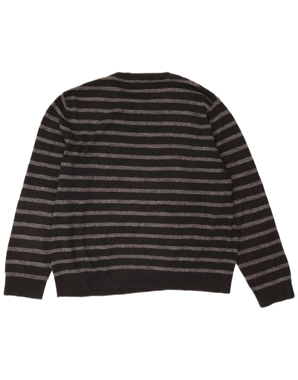 Pulover Nautica pentru bărbați, cu gât crew, 2XL, bumbac cu dungi negre