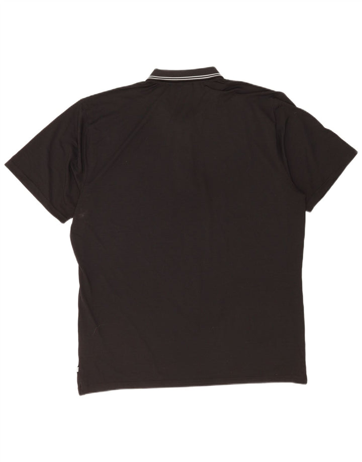 Cămașă polo Calvin Klein pentru bărbați 2XL poliester cu dungi negre