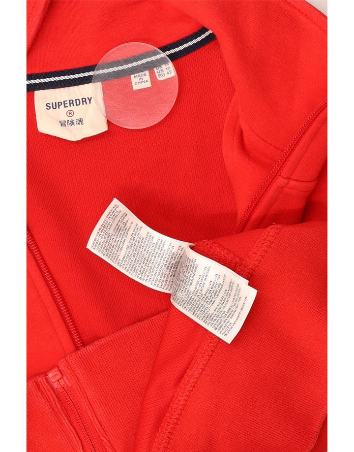 Jachetă Superdry pentru femei Crop Trening Top Jacket UK 14, mare, roșu, color block
