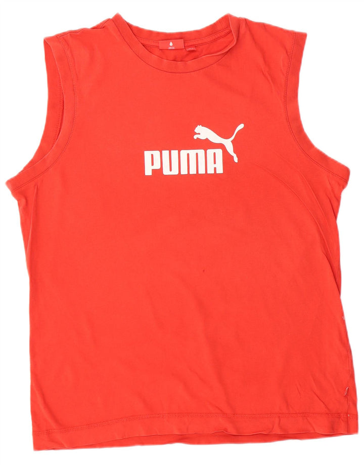 Vestă grafică PUMA pentru bărbați, mare, roșu, bumbac