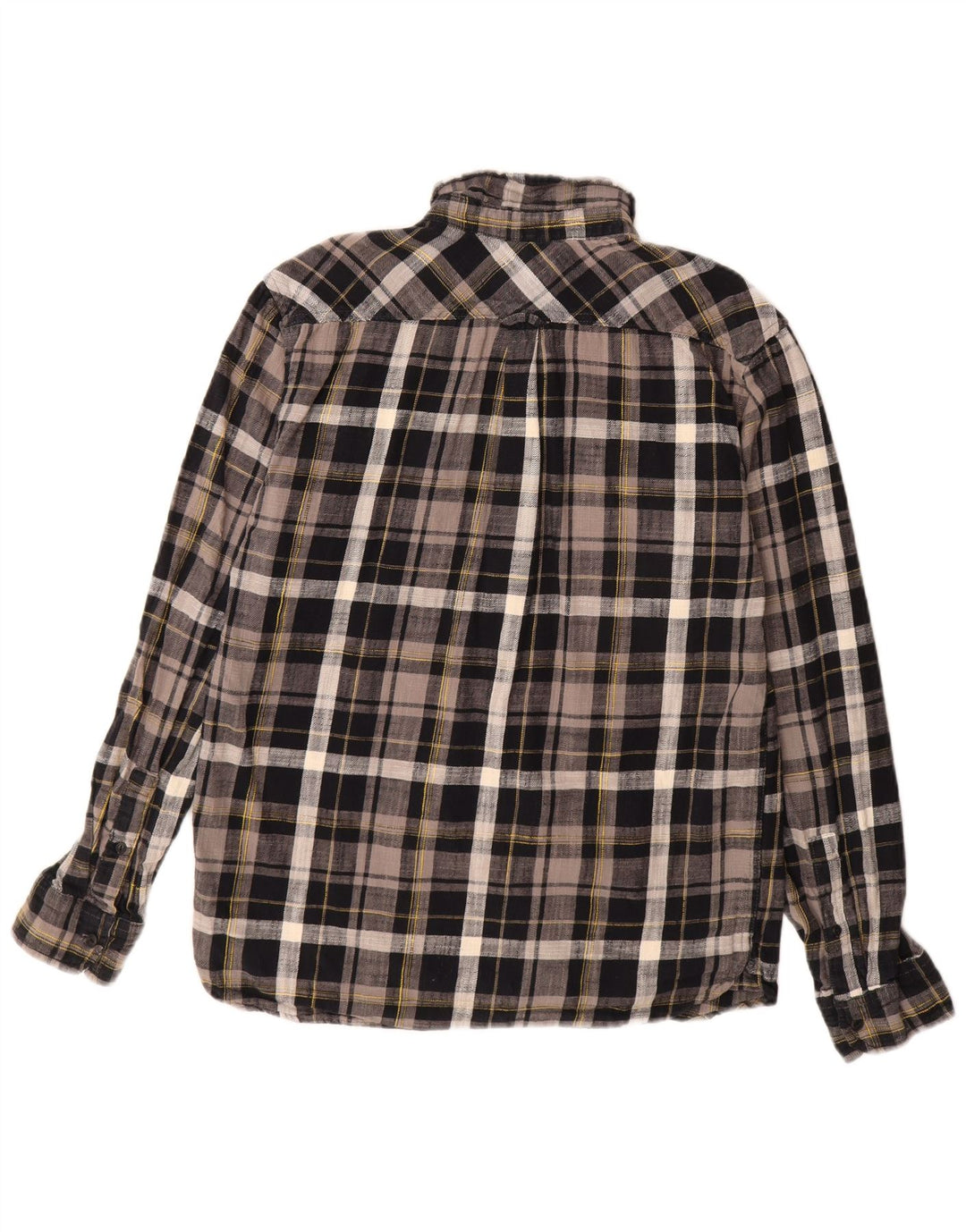 Cămașă de flanel pentru bărbați Levi's, bumbac cu carouri, gri mediu