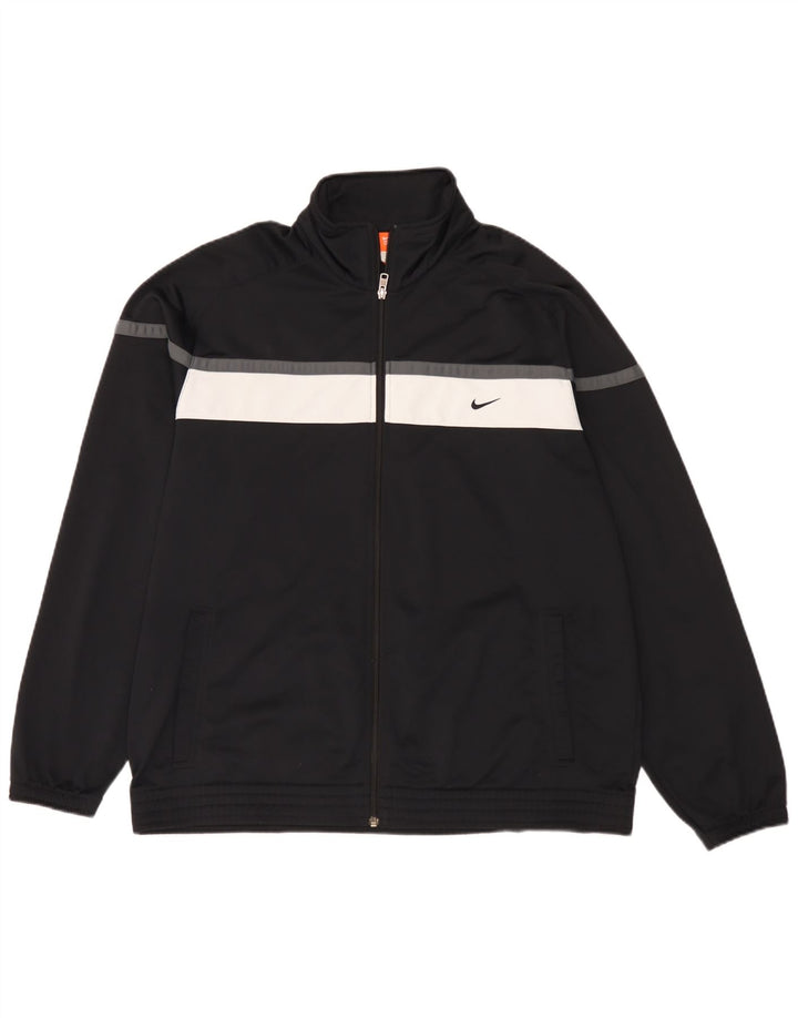 Jachetă de trening pentru bărbați Nike Marea Britanie 46/48 XL Poliester color bloc negru