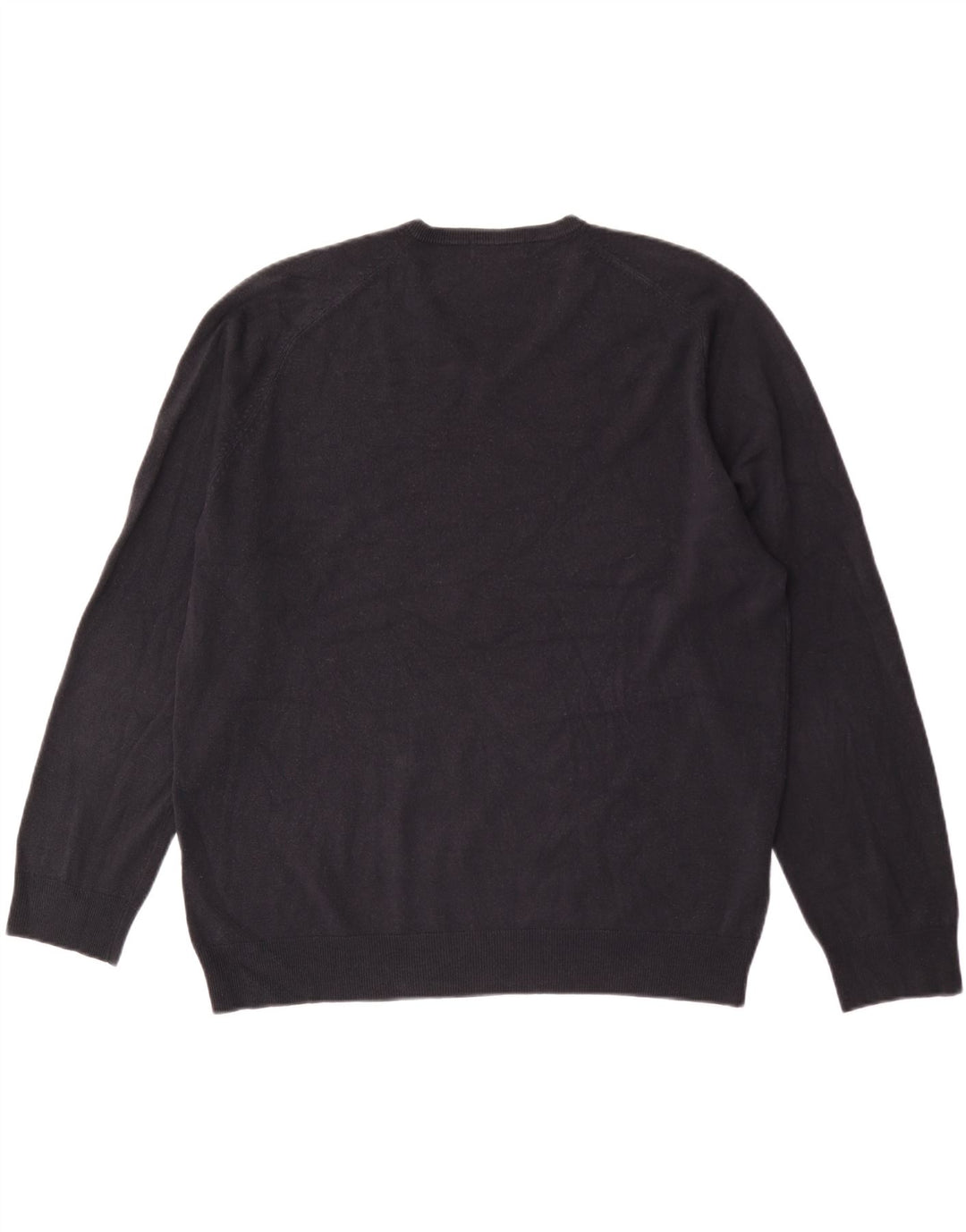 Pulover pentru bărbați Marks & Spencer, cu decolteu în V, XL, acrilic, albastru bleumarin