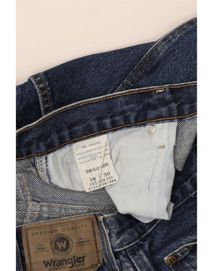 Blugi drepti pentru bărbați Wrangler W36 L30 Bumbac albastru