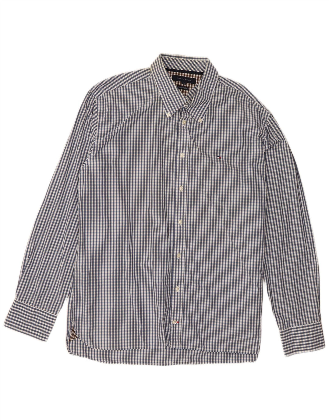 Cămașă pentru bărbați Tommy Hilfiger XL, albastru, bumbac vichy