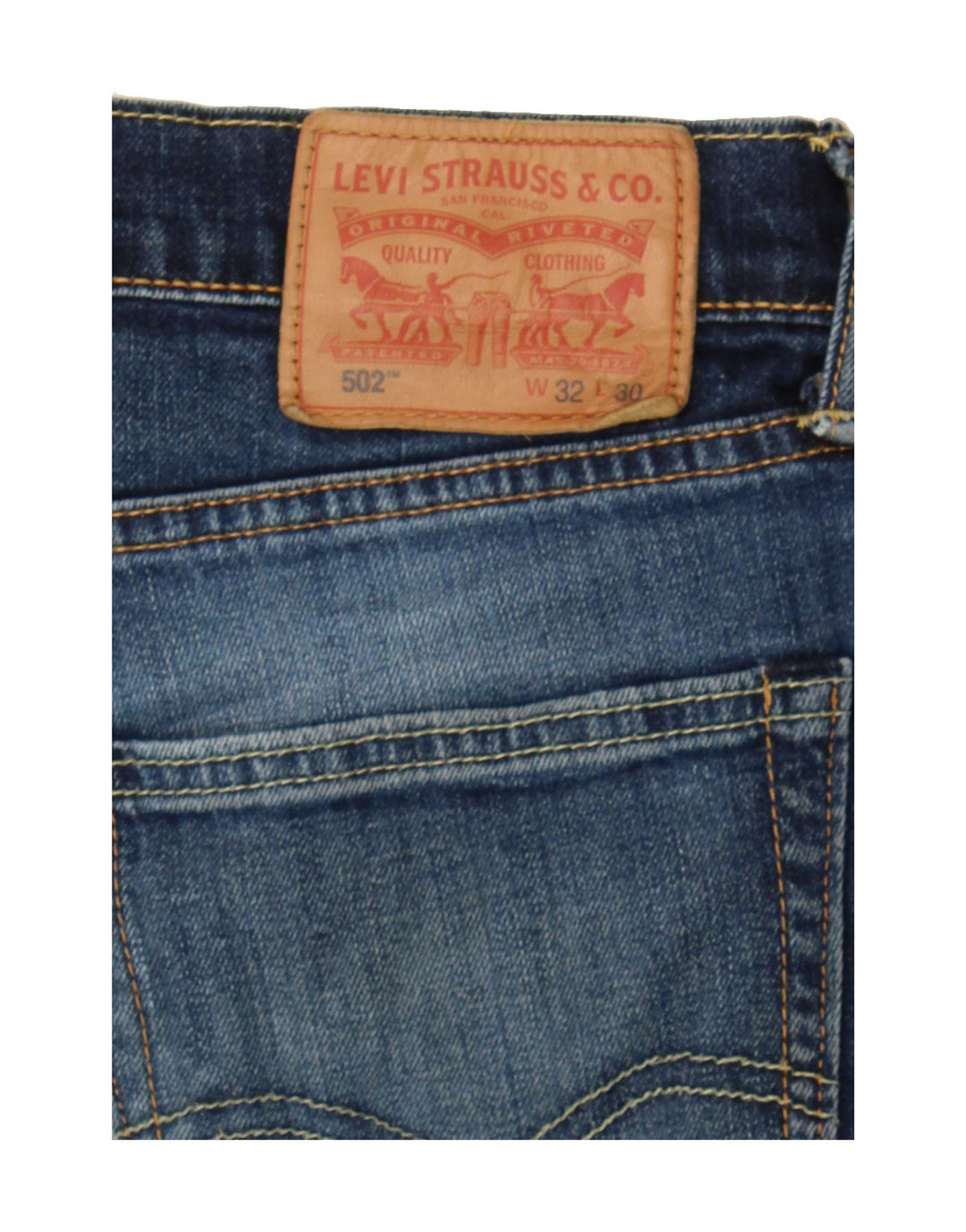 LEVI'S Womens 502 Denim Shorts W32 Large  Blue Cotton Vintage Levi's and Second-Hand Levi's from Messina Hembry 
