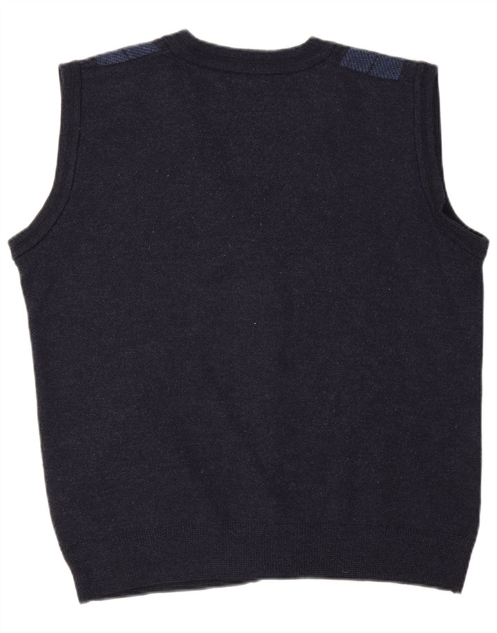 Pulover cardigan fără mâneci pentru bărbați Senator IT 52, mare, bleumarin, caroserie