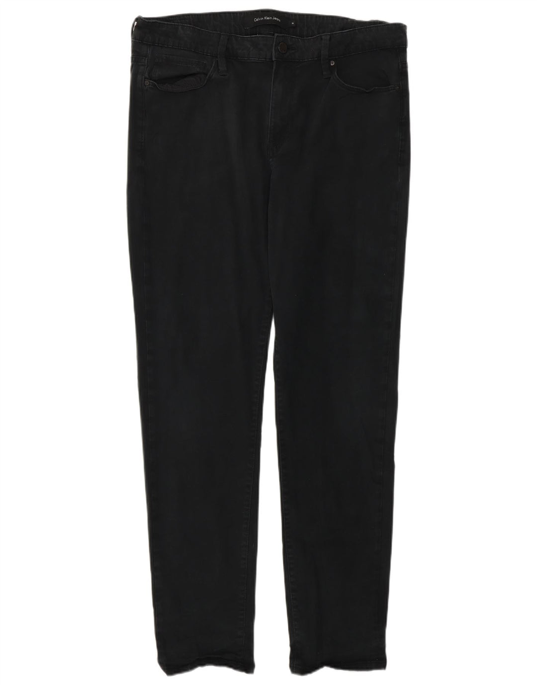 Blugi slim pentru femei CALVIN KLEIN US 14 XL W34 L32 bumbac negru