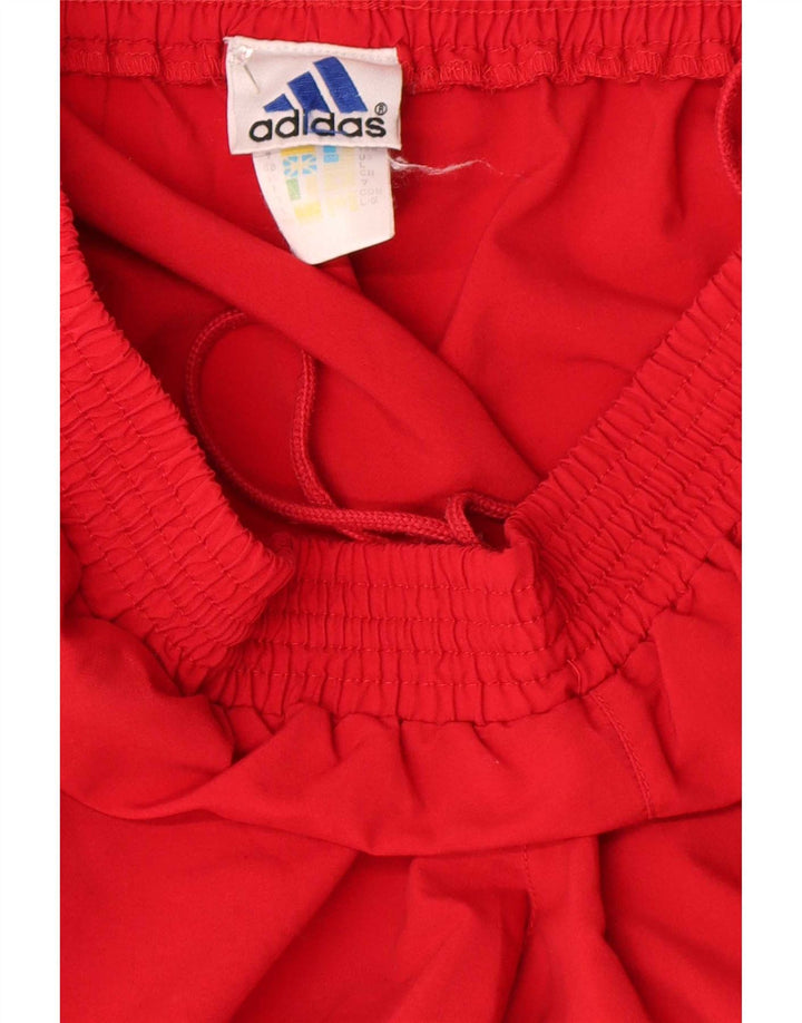 Pantaloni de trening pentru bărbați Adidas Pantaloni de jogging mare, roșu, poliester