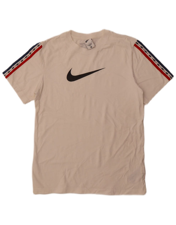 Tricou grafic pentru bărbați Nike Top Medium White Bumbac
