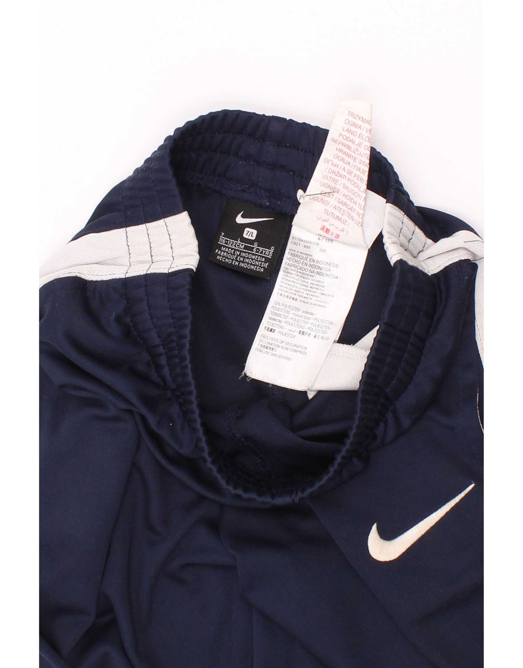 Pantaloni de trening Nike pentru băieți 6-7 ani, mari, bleumarin, color block