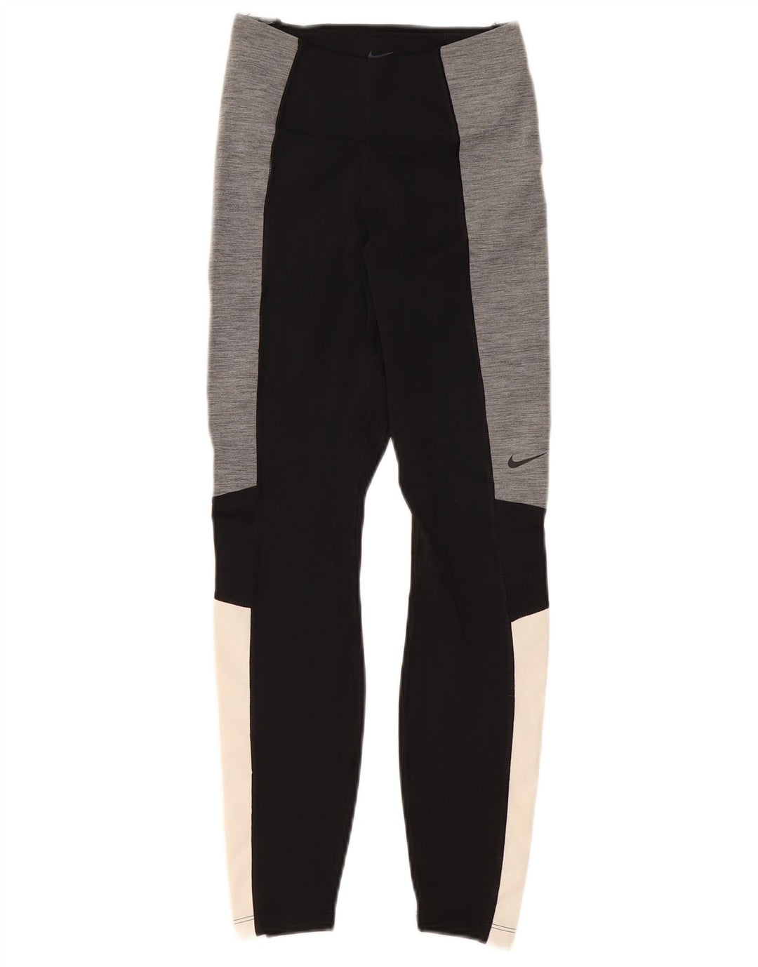 Leggings Dri Fit NIKE pentru femei UK 4 XS poliester negru color bloc