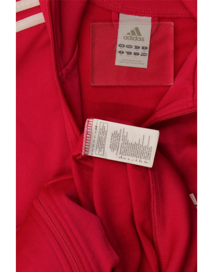Jachetă de trening pentru femei Adidas UK 12 Poliester roz mediu