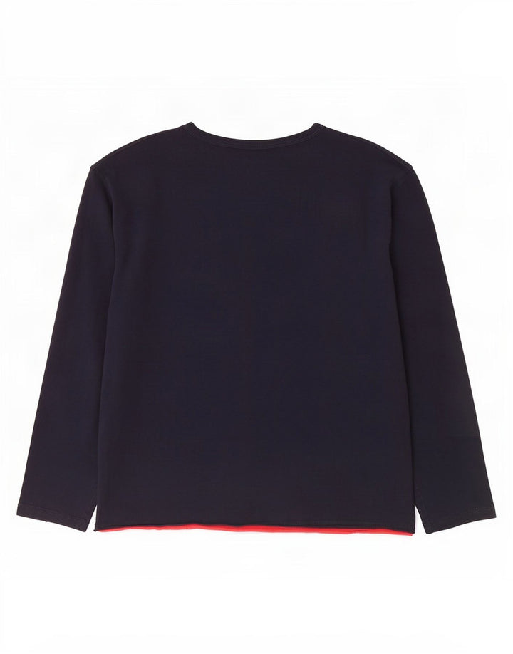 Top cu grafică Levi's pentru băieți, cu mânecă lungă, 9-10 ani, bleumarin