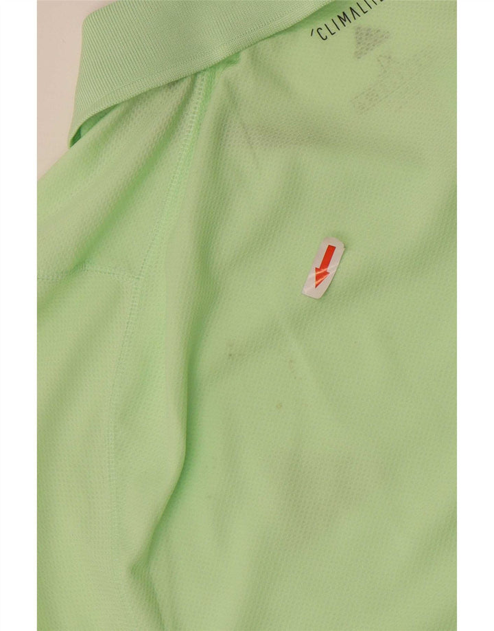Tricou polo Adidas Climalite pentru bărbați XL Poliester verde