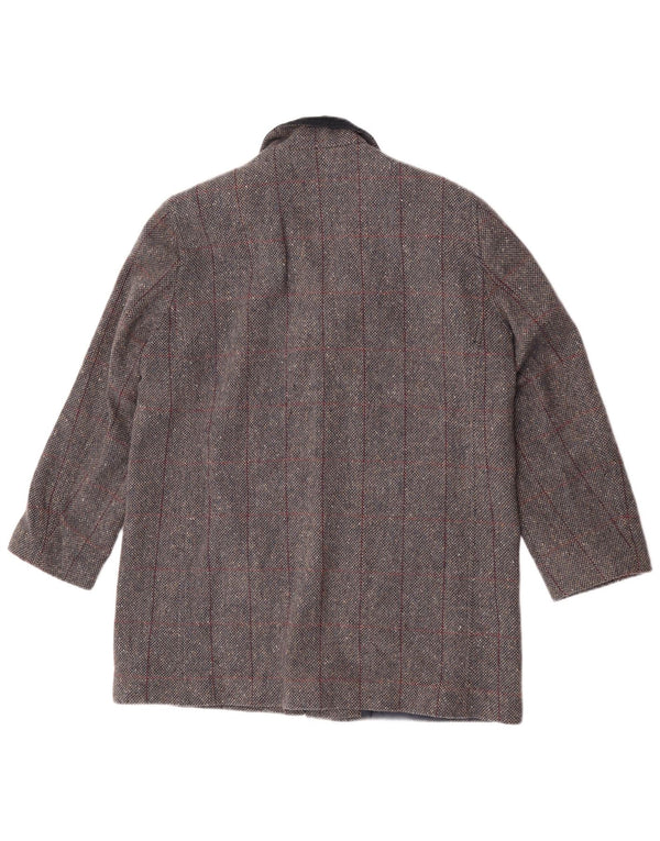 Pardesiu Henry White pentru femei UK 16, mare, gri din lână de miel