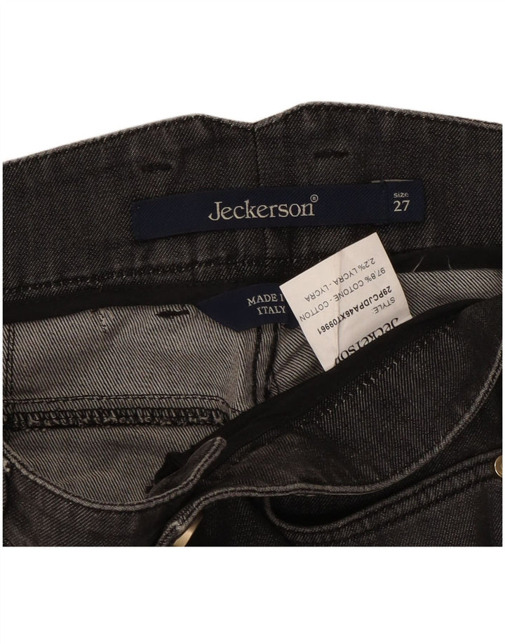 Blugi subțiri pentru femei Jeckerson W27 L29 bumbac negru