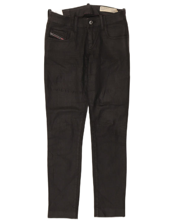 Blugi skinny super subțiri pentru femei Diesel Grupee, cu talie joasă, L25 L26, bumbac negru
