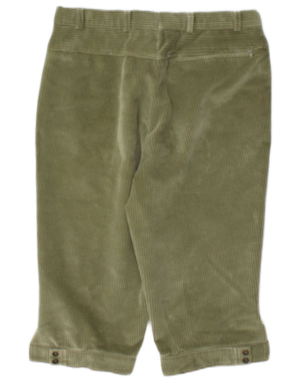 Pantaloni scurți vintage bărbați din velur IT 48 Medium W30 Kaki