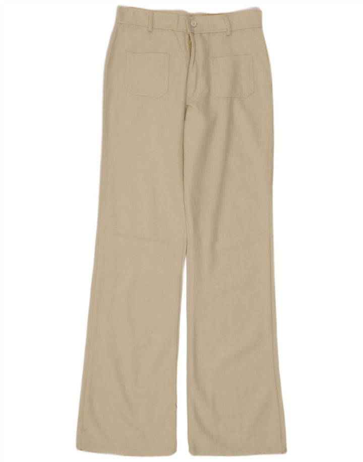 Pantaloni casual pentru femei VINTAGE Bootcut W30 L34 Bej