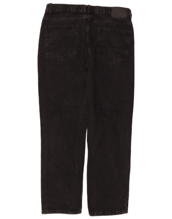 Jeans drepte pentru bărbați Pierre Cardin, cu ajustare normală, W36 L30, bumbac negru