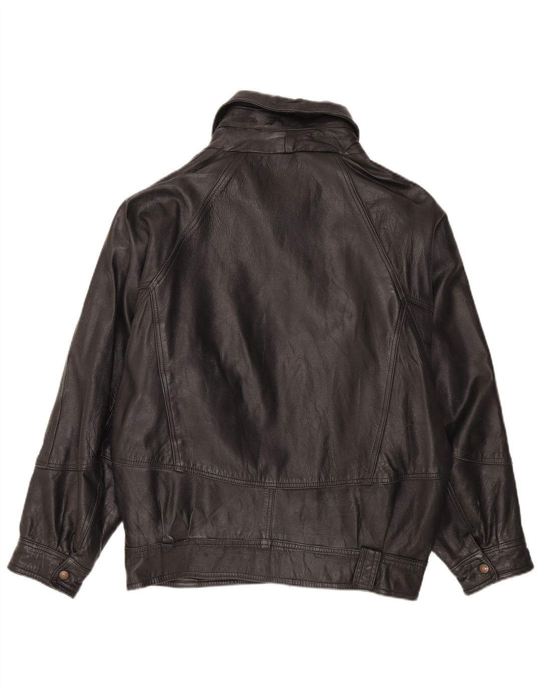 Jachetă de piele vintage pentru bărbați UK 42 XL din piele neagră
