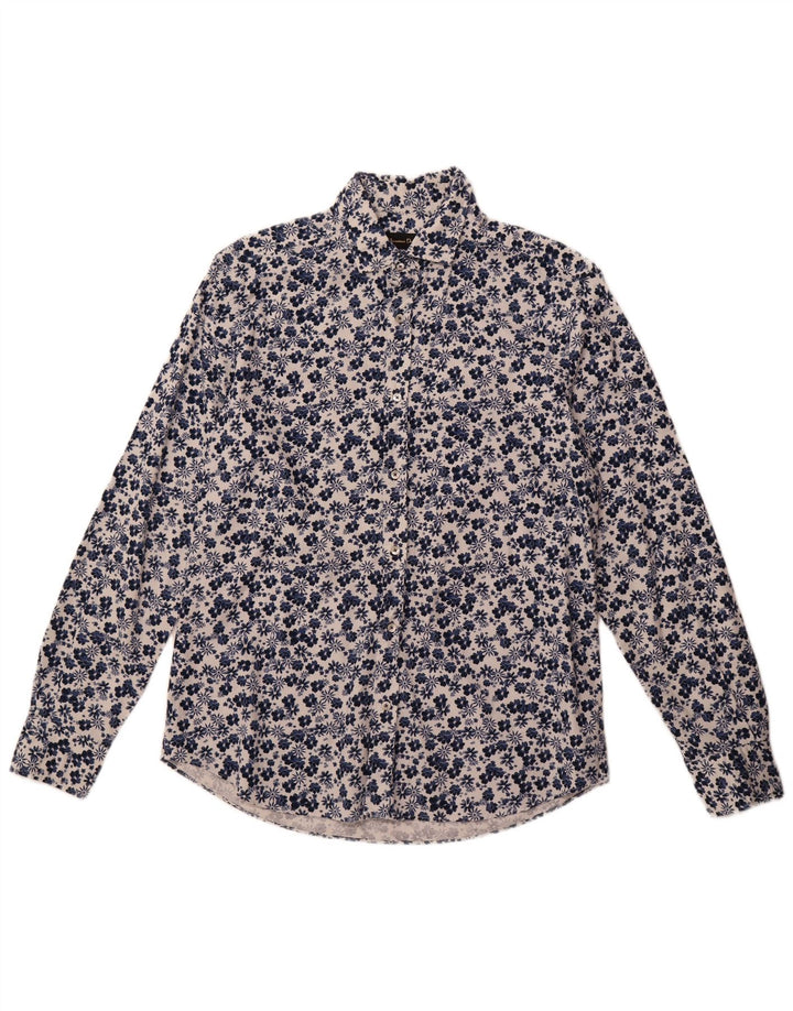 Cămașă Massimo Dutti Bărbați Mare Albastru Marin Floral