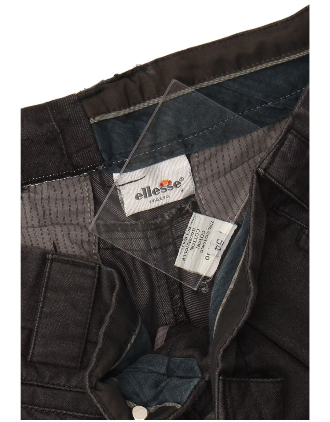 Pantaloni chino drepți pentru bărbați Ellesse IT 54 2XL W36 L33 bumbac negru