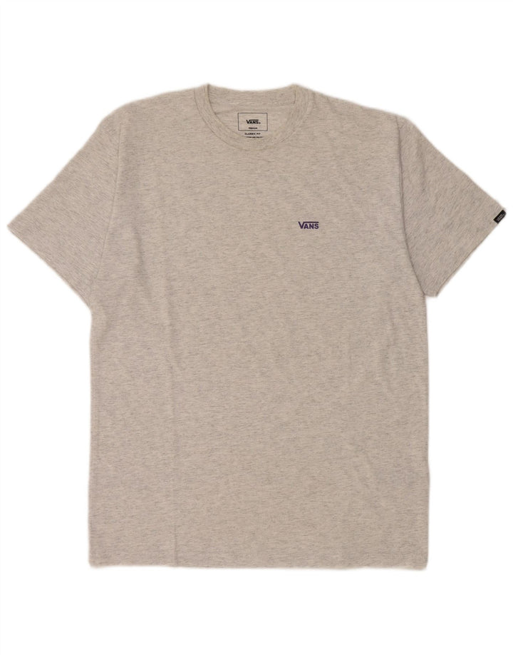 Tricou pentru bărbați Vans Classic Fit Top din bumbac cu pete gri mediu