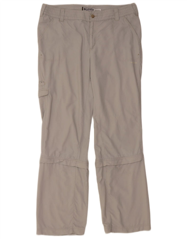COLUMBIA Pantaloni cargo obișnuiți din titan pentru femei US 14 XL W36 L31 gri