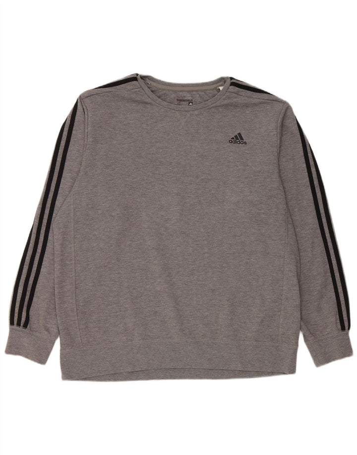Hanorac pentru bărbați Adidas Jumper XL Gri poliester pătat