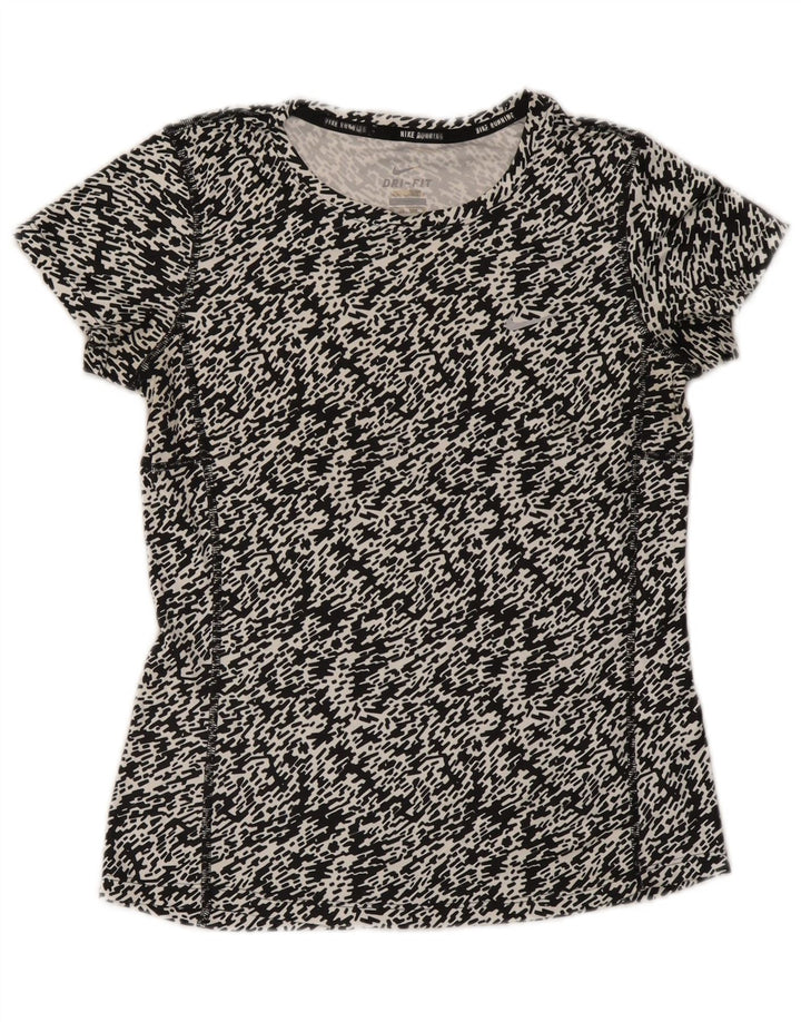 Tricou Nike Dri Fit pentru femei Top UK 6 XS Poliester cu pată negru